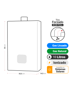 CALEFON ATMD 10 LT TIRO FORZADO DIGITAL 2