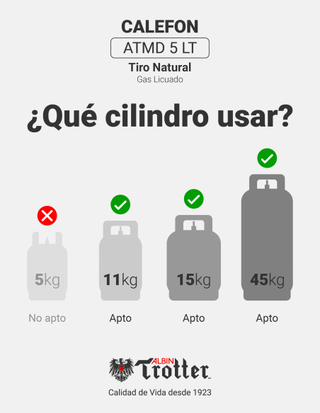 CALEFON ATMD 5 LT TIRO NATURAL