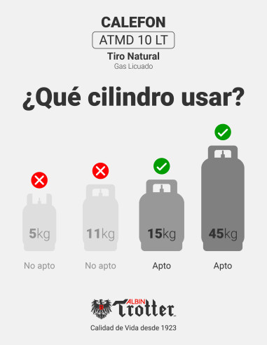 CALEFON ATMD 10 LT TIRO NATURAL