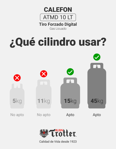 CALEFON ATMD 10 LT TIRO FORZADO DIGITAL