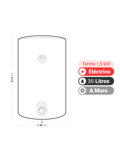 TERMO AT-WB 30 LT 1,5KW 2
